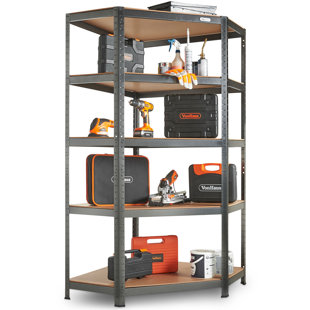 Shelving For Garage | Wayfair.co.uk W: 75cm x D: 30cm x H: 132cm Shelf